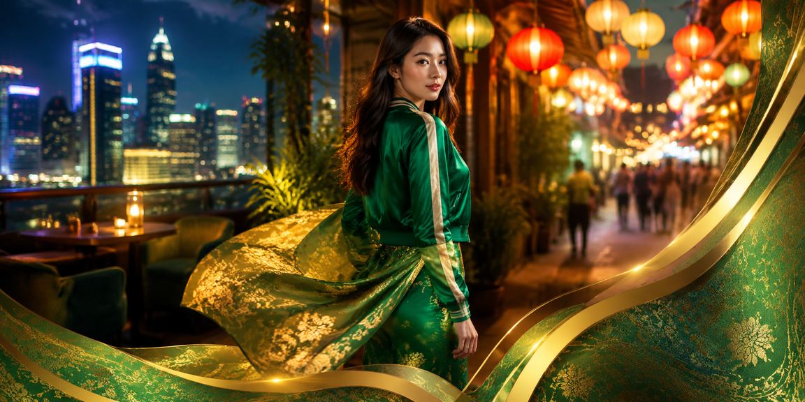 Người dùng tại TP.HCM thực hiện giao dịch thanh toán trực tuyến qua điện thoại trong tà áo dài truyền thống